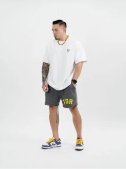 Summer Loose Letter Pocket Men's Casual Shorts