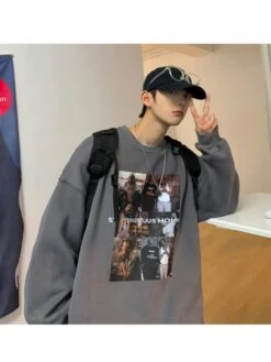 Street Hip-Hop Printing Hoodie Men's Sweatshirts -ZHANG Clothing Shop P 20220810120346954 787