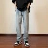 Fashion Casual Pure Color Straight Leg Men's Jeans