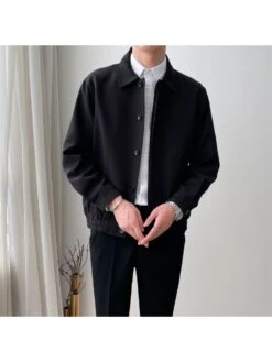 Korean Fashion Pure Color Men's Jacket