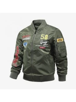 Letter Embroidery Corduroy Baseball Jacket