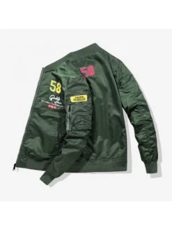 Letter Embroidery Corduroy Baseball Jacket -ZHANG Clothing Shop P 20231017101002249 130