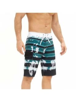 Colorblock Irregular Slit Pocket Short Pants