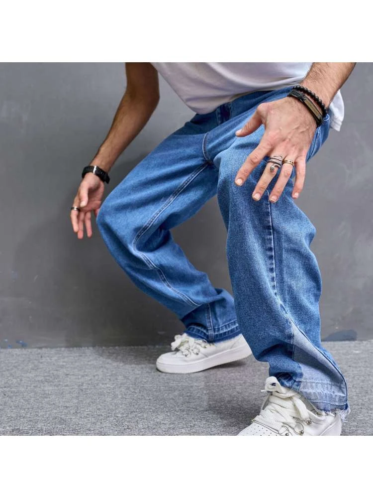 Washed Cotton Loose Jeans 2 Washed Cotton Loose Jeans - Image 2