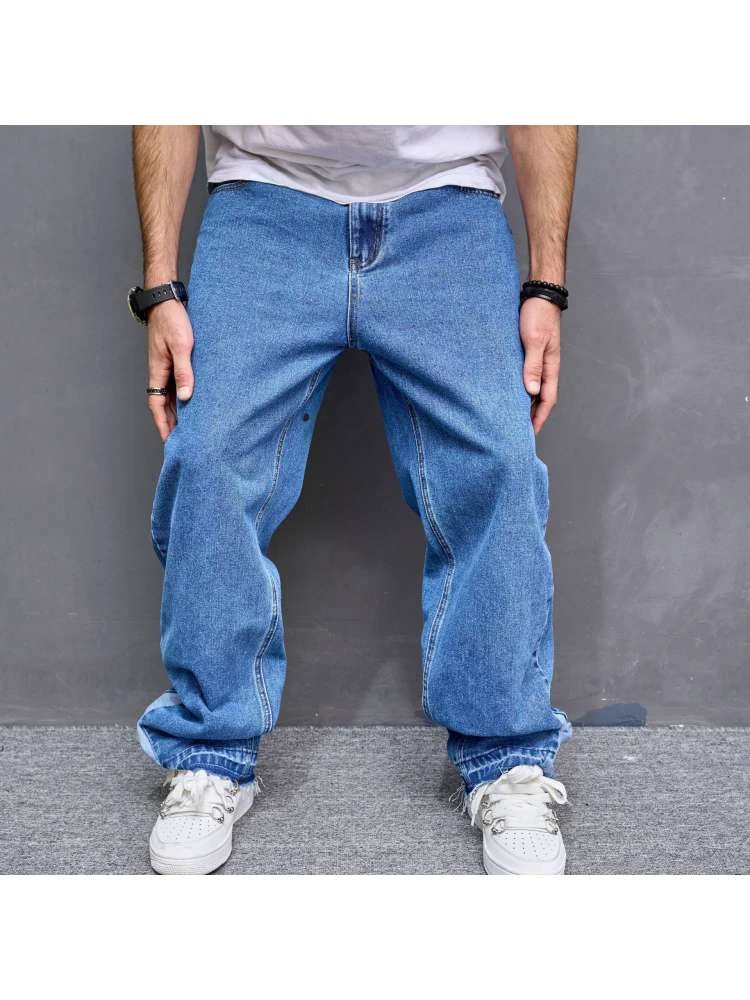 Washed Cotton Loose Jeans 3 Washed Cotton Loose Jeans - Image 3