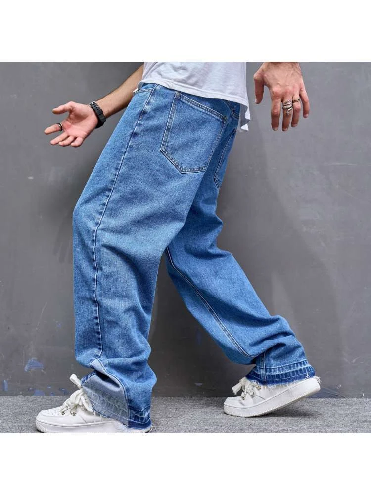 Washed Cotton Loose Jeans 4 Washed Cotton Loose Jeans - Image 4