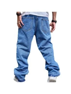 Washed Cotton Loose Jeans 11 Washed Cotton Loose Jeans -ZHANG Clothing Shop P 20240614134405025 647