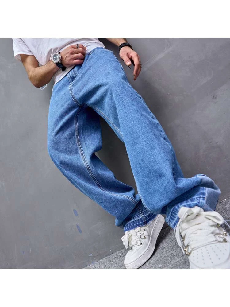 Washed Cotton Loose Jeans 7 Washed Cotton Loose Jeans - Image 7