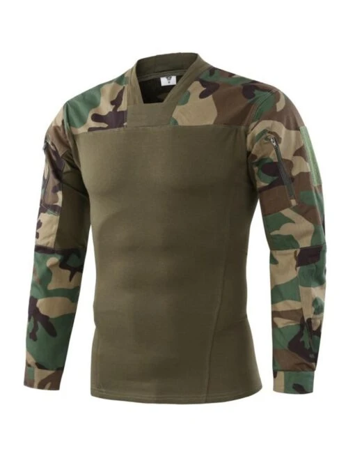 Outdoors Camouflage Long Sleeve Leisure Tee -ZHANG Clothing Shop P 20211101142132894 387