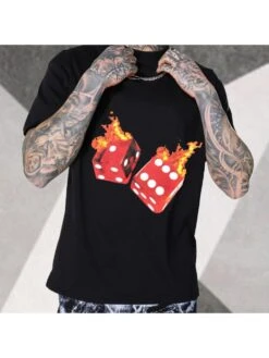 2022 Printing Round Neck Short Sleeve T Shirt