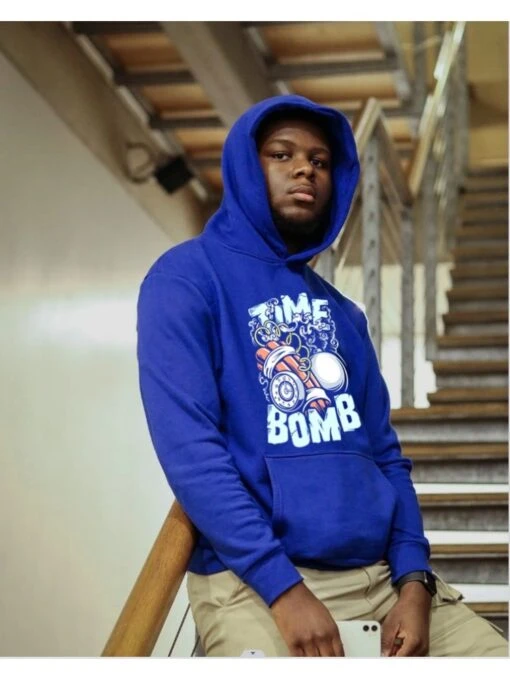 Leisure Letter Printing Hooded Long Sleeve Men's Sweater -ZHANG Clothing Shop P 20221024155204213 391